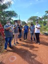 Vereador de Iranduba, Nedy Vale, acompanha a instalação de Caixa d'água na Comunidade São José II - Janauary.