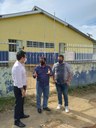 Vereadores Raimundo Carneiro e Disney Cunha acompanham o Deputado Estadual Álvaro Campelo em visita ao Município de Iranduba.
